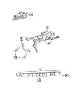 68201732AA - Electrical: Ignition Switch Bracket for Mopar Image