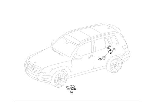 Tire Pressure Monitoring System for 2013 Mercedes-Benz GLK350 #0