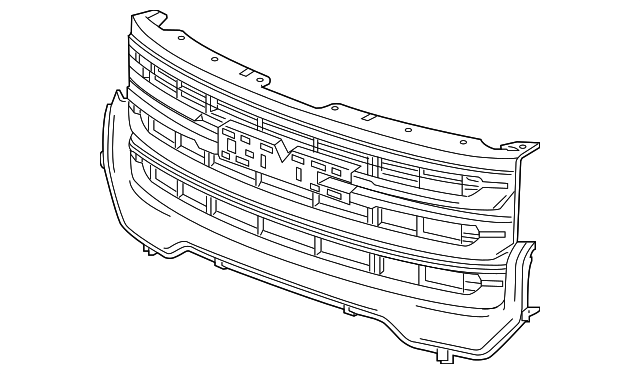 2020-2023 GMC Acadia Nightrider Chrome Front Grille 84805224 ...