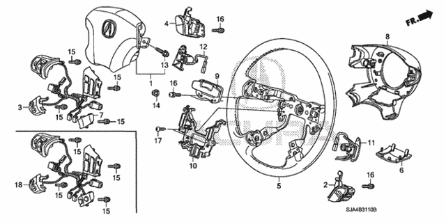 Steering Wheel (SRS) for 2012 Acura RL #0