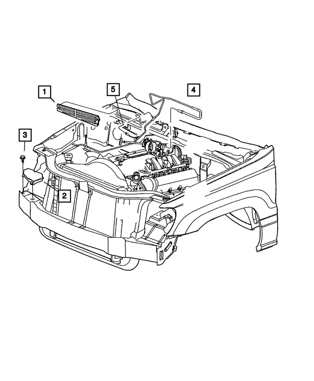 55115901AG - : Heater And A/c Vacuum Harness for Mopar Image