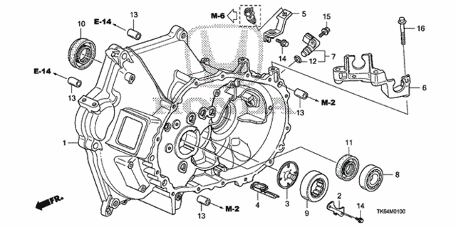 MT Clutch Case for 2012 Honda Fit #0