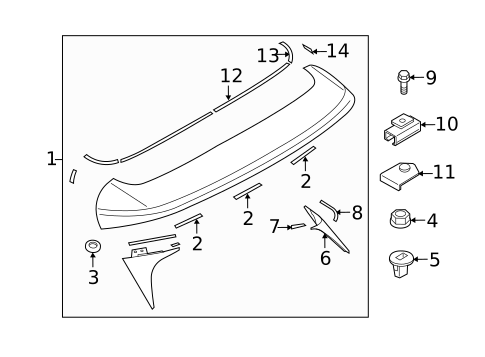 Rear Spoiler for 2014 Mazda CX-5 #0