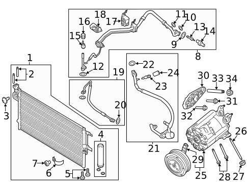 A/C Flow Restrictors for 2015 Lincoln MKC #0