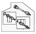 5QM407272J - Suspension: Axle Assembly for Volkswagen: Golf Alltrack, Golf SportWagen, GTI, Jetta Image