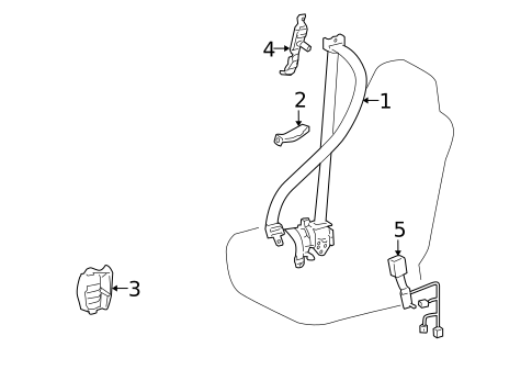 Front Seat Belts for 2010 Lexus GS460 #0