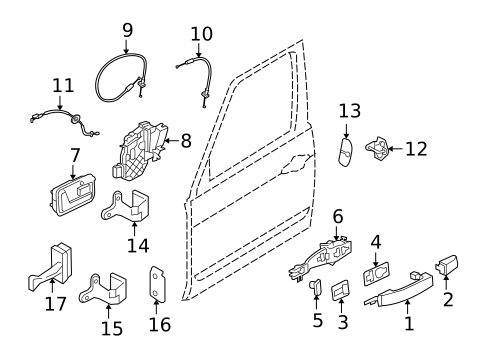 Front Door for 2006 Land Rover LR3 #0