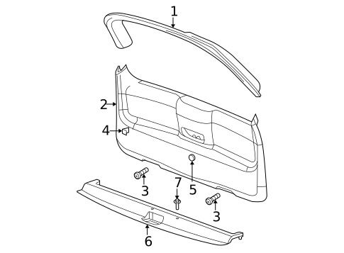 Interior Trim for 2007 Dodge Durango #0