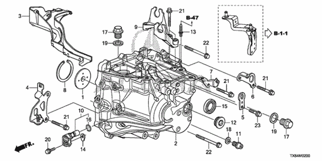 MT Transmission Case for 2014 Acura ILX #0