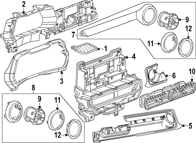 84868989 - : Part# 84868989 F Applique for Chevrolet: Colorado Image