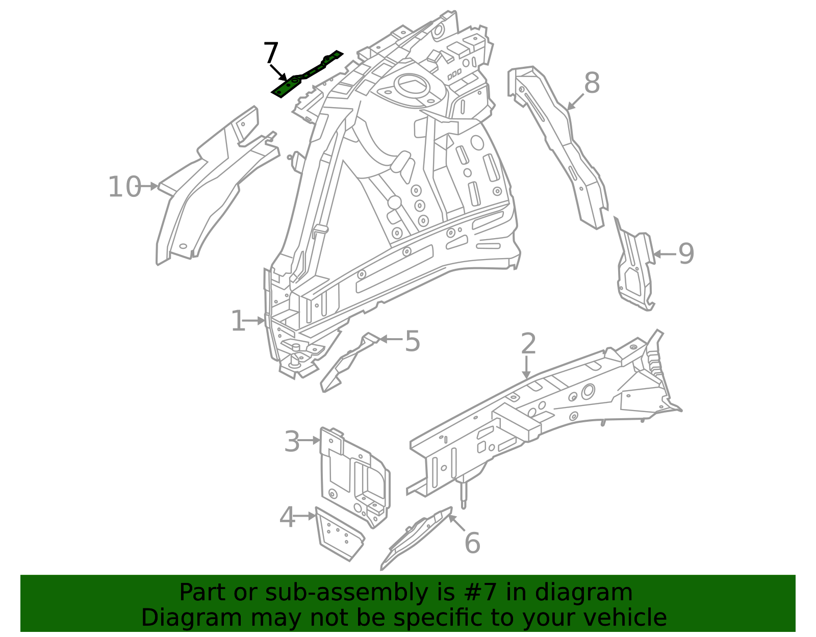 64781-CV000 - Fender Mtg Bkt 2022-2025 Kia EV6 | Kia.Parts Store
