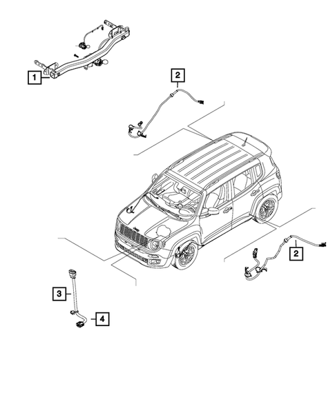 Wiring-Body and Accessories for 2016 Jeep Renegade #5
