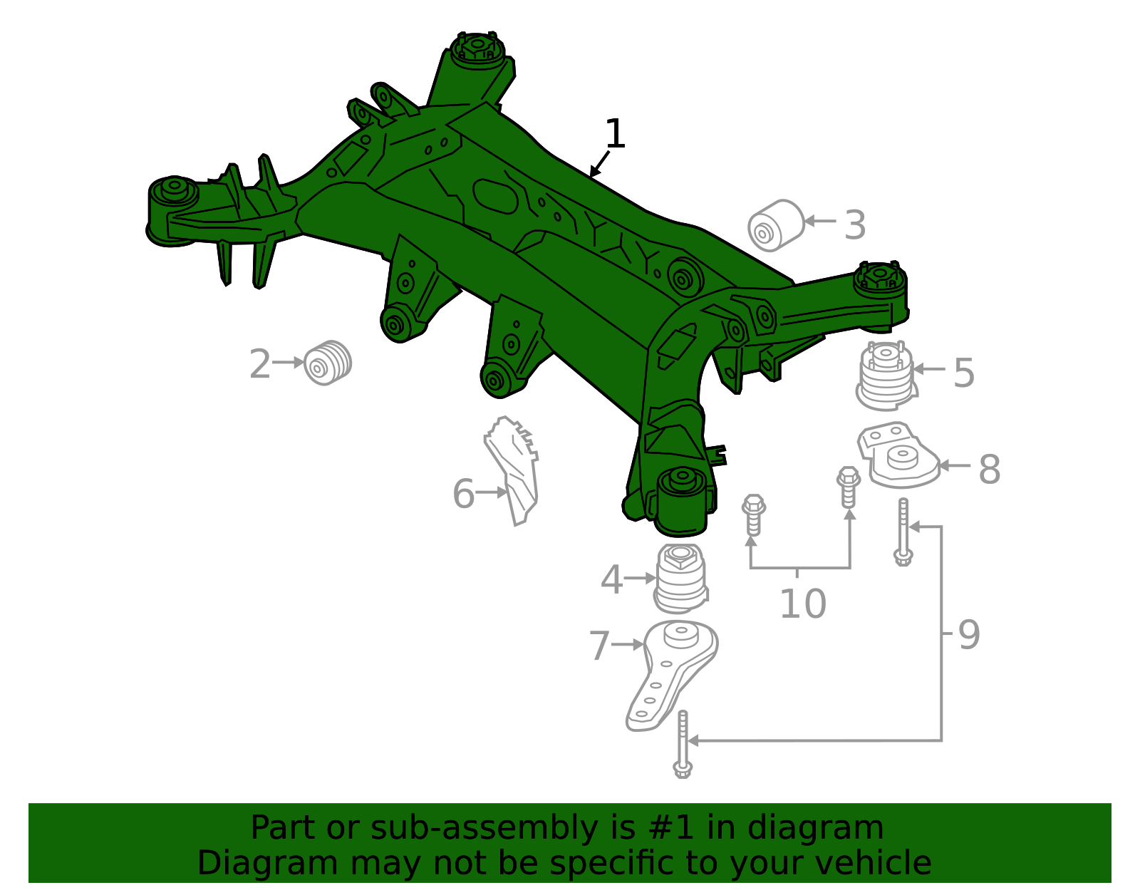 51206-WAA07 - Cross-Member 2020-2026 Toyota GR Supra | Longo Toyota Parts