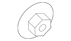 N91068501 - Fuel System: Fuel Tank Shield Nut for Audi Image