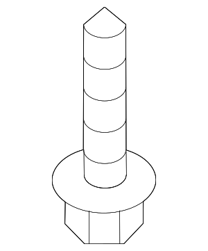N91229601 - Fuel System: Tank Strap Bolt for Audi Image
