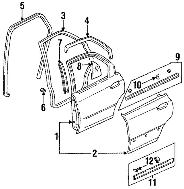 72825SV4013 - : Door Seal for Honda Image