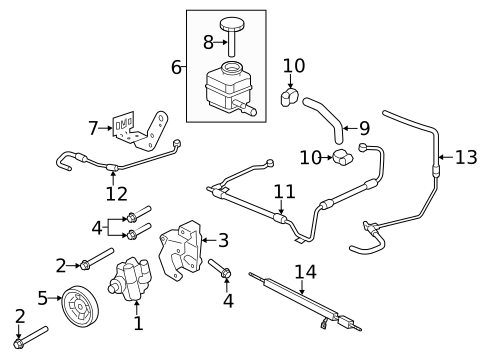 Pump & Hoses for 2012 Chevrolet Caprice #0