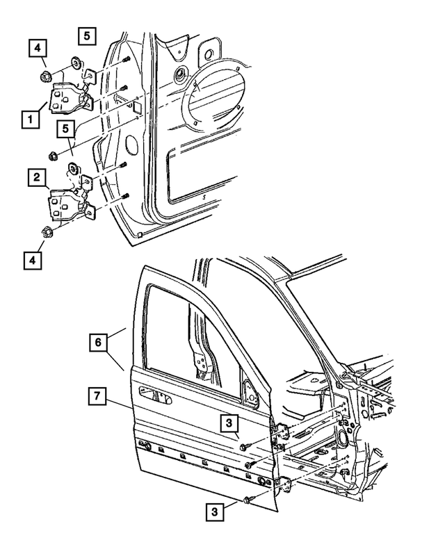6503328 - Doors and Related Parts: Hex Head Screw for Mopar Image