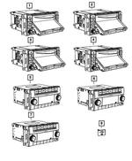5091337AH - Electrical: Multi Media Radio for Jeep: Liberty, Wrangler | Ram: 1500, 2500, 3500 Image