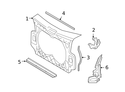 Radiator Support for 2005 Audi A6 Quattro #0