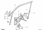 51321938367 - Vehicle Trim: Electr.Window Lifter Front Left for BMW: 735i, 735iL, 740i, 740iL, 750iL Image image
