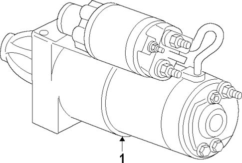 Starter for 2005 Saab 9-7x #1