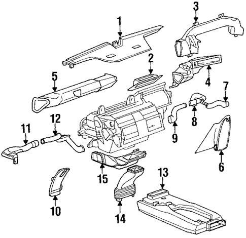 Air Distribution System for 1999 Oldsmobile Aurora #0