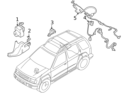 Anti-Lock Brakes for 2004 Nissan Xterra #1