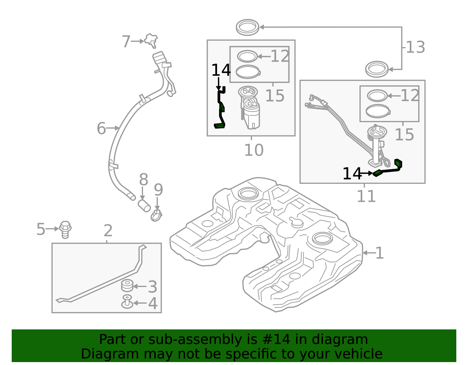 16117212632 - 2007-2019 BMW Fuel Gauge Sending Unit (16-11-7-212-632 ...