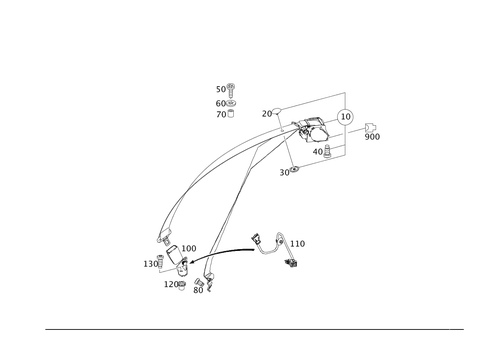 Rear Seat Safety Belt for 2016 Mercedes-Benz E550 #0