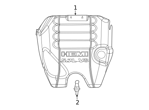 Engine Appearance Cover for 2013 Ram 1500 #0