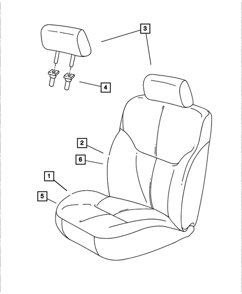 Front Seats for 2004 Chrysler Sebring #4