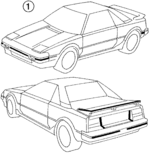 7598117010 - Body: Tape for Toyota: MR2 Image