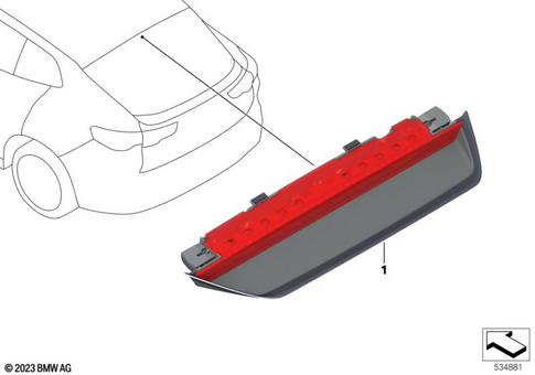 Third Stoplamp for 2024 BMW X2 28iX #0