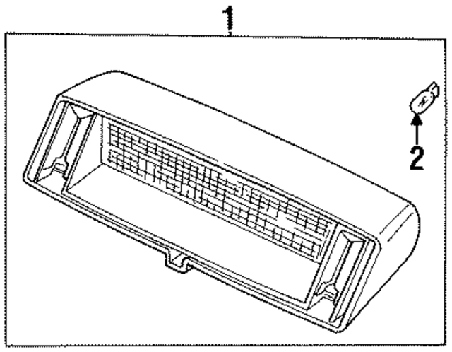 DBC11653AGD - Electrical: High Mount Lamp for Jaguar Image