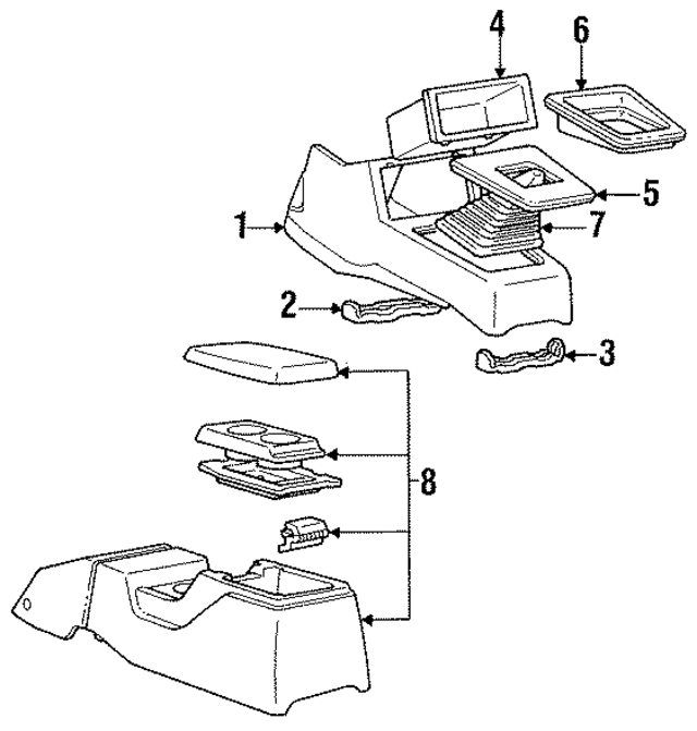 MB704271 - Body: Console for Mopar Image