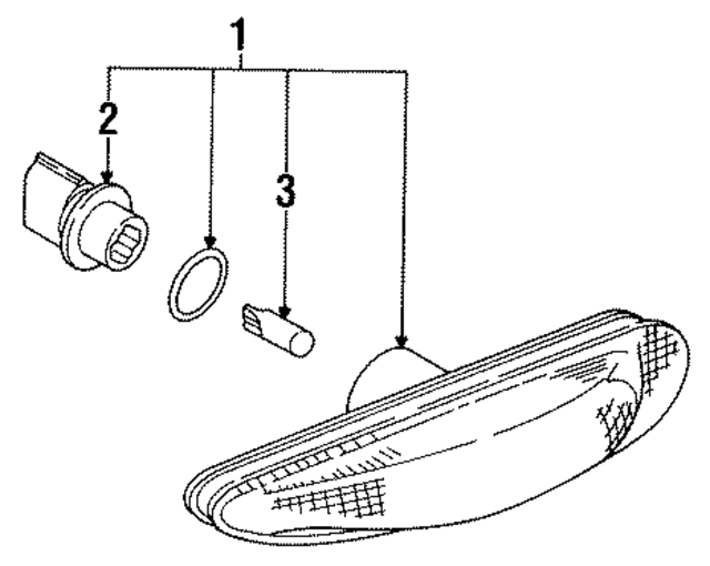 8BH251130 - : Side Marker Lamp for Mazda Image