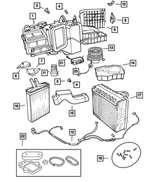 5010979AE - Air Conditioning &amp; Heater: A/c And Heater Housing for Mopar Image