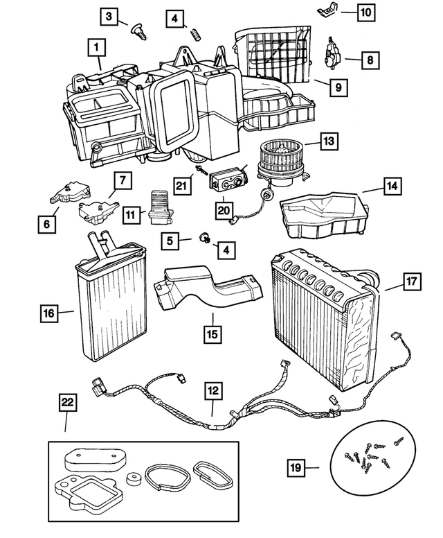 « 5010979AE – Air Conditioning &amp; Heater : Climatisation Et Chauffage Logement pour Mopar Image »