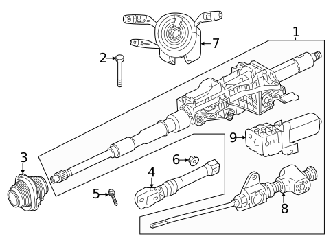 Steering Column Assembly for 2021 Mercedes-Benz AMG GT 53 #0