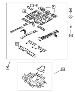 5067837AO - Body Sheet Metal Except Doors: Front Floor Pan for Mopar Image
