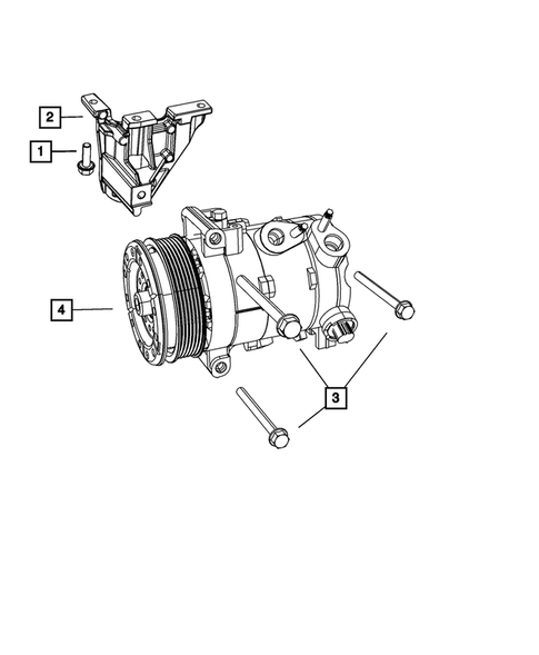 Air Conditioner Compressor and Mounting for 2014 Chrysler 200 #1