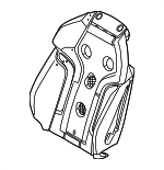 52108067471 - Body: Seat Back Pad for BMW: 840i Gran Coupe, 840i xDrive Gran Coupe, M3, M8 Gran Coupe, M850i xDrive Gran Coupe Image