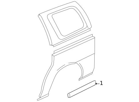 Exterior Trim - Side Panel for 2007 Buick Terraza #0