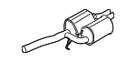 18307565687 - Exhaust: Rear Muffler for BMW: 528i, 528i xDrive, 528xi, 535i, 535i GT, 535i xDrive, 535xi Image