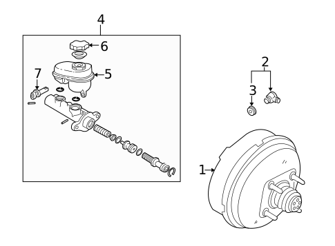 Master Cylinder - Components On Dash Panel for 2014 Chevrolet Camaro #26