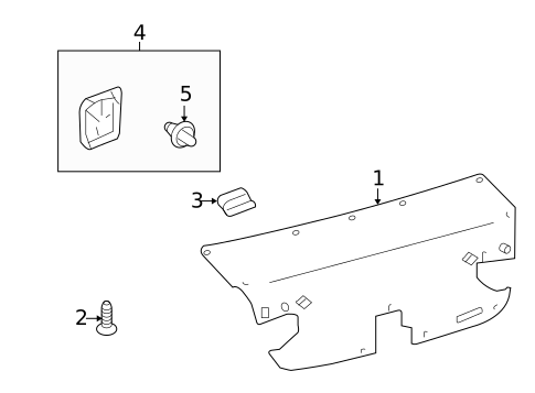 Interior Trim - Trunk for 2010 Lexus HS250h #0