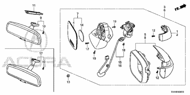 Mirror for 2013 Acura RDX #0