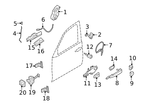 Lock & Hardware for 2013 BMW X5 #0
