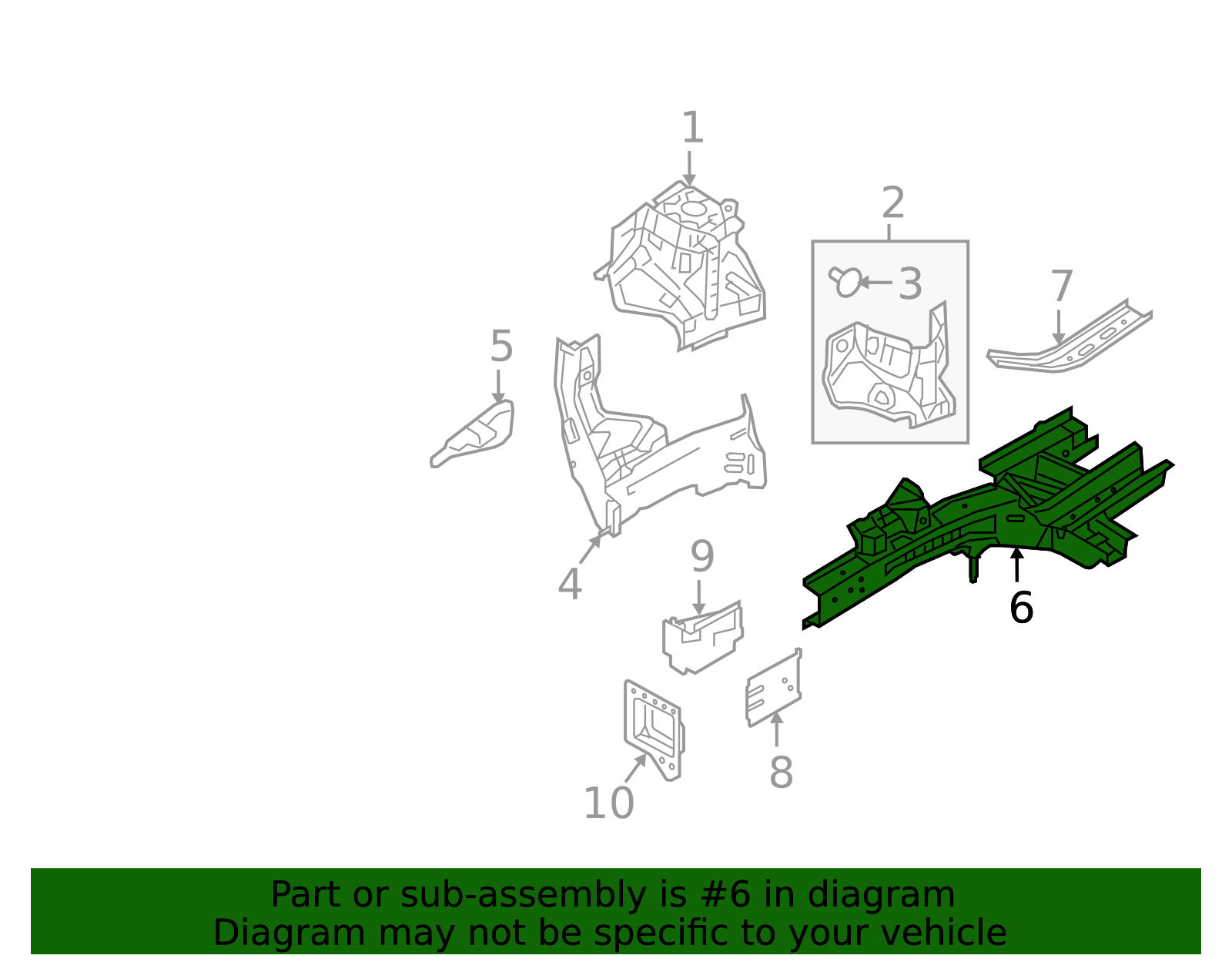 64601-A9000 - Lower Rail Assembly 2015-2021 Kia Sedona | Kia.Parts Store